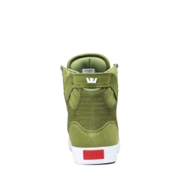 Mens Supra High Top Shoes SKYTOP Moss/white | AU-50041